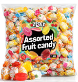 Fruit Filled Hard Candy Assorted 1lb. Bulk Bag, Individually Wrapped Candy for Candy Dishes, Office Bowls, Parties, and Everyday Treats
