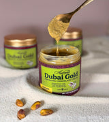 ANDREANO Dubai Gold Pistachio Chocolate Cream - with Manuka Honey & Crispy Kataifi - Gourmet Pistachio Spread - 7.2 oz (224 g) Jar