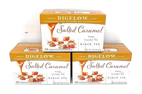 Bigelow Salted Caramel Black Tea 1.56 oz. 18 bags (pack of 3)