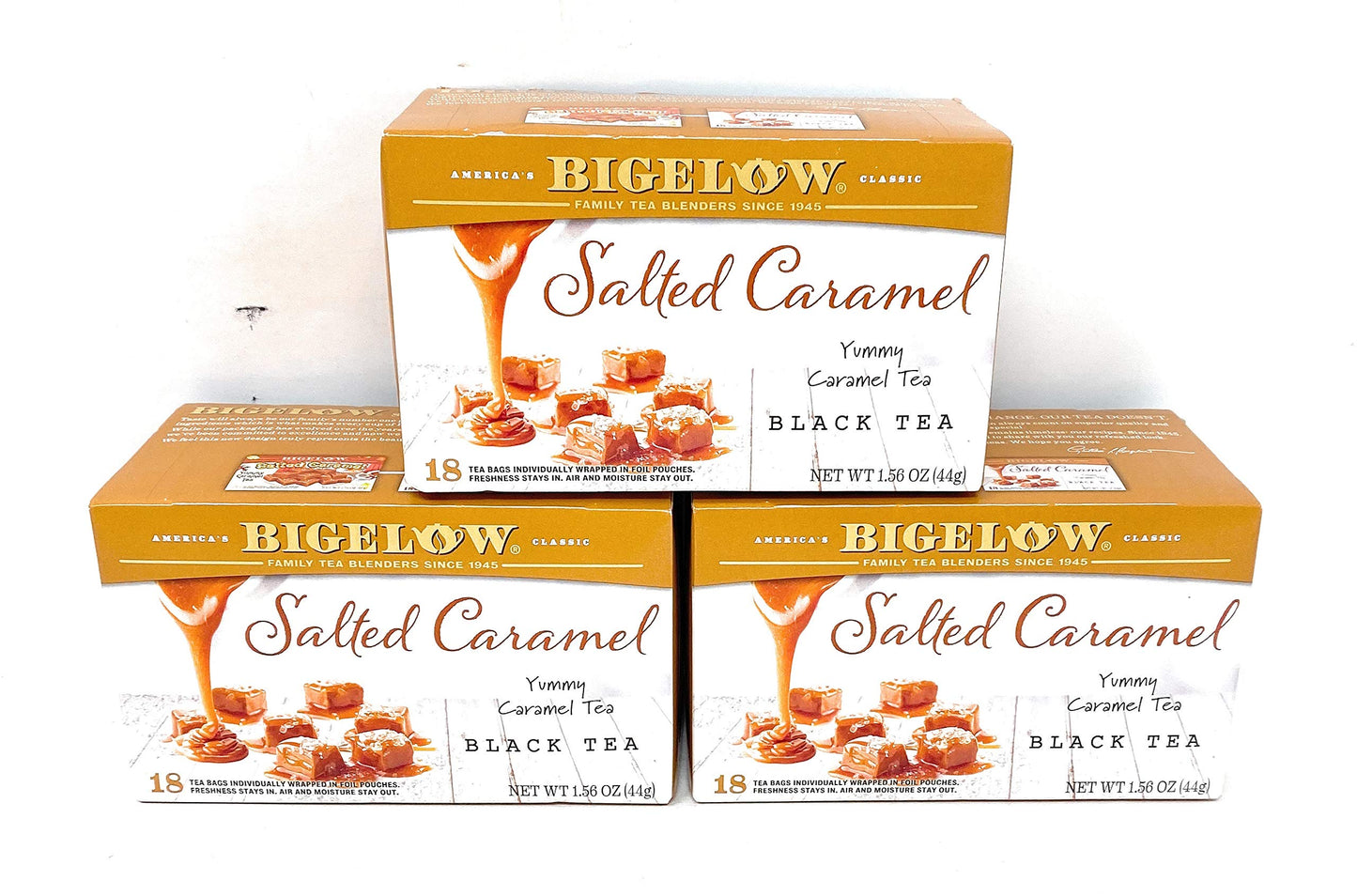 Bigelow Salted Caramel Black Tea 1.56 oz. 18 bags (pack of 3)