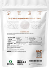 Organic Bamboo Fiber Powder, 2lbs | Keto Flour for Low-Carb Baking & Cooking | Low Calorie Flour | Rich in Silica, Prebiotics, & Minerals | Non-GMO