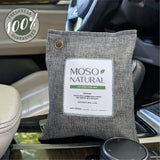 Moso Natural Air Purifying Bag 200g (4 Pack) | Premium Bamboo Charcoal Odor Absorber for Home & Car | Closet Odor Eliminator, Small Room Deodorizer