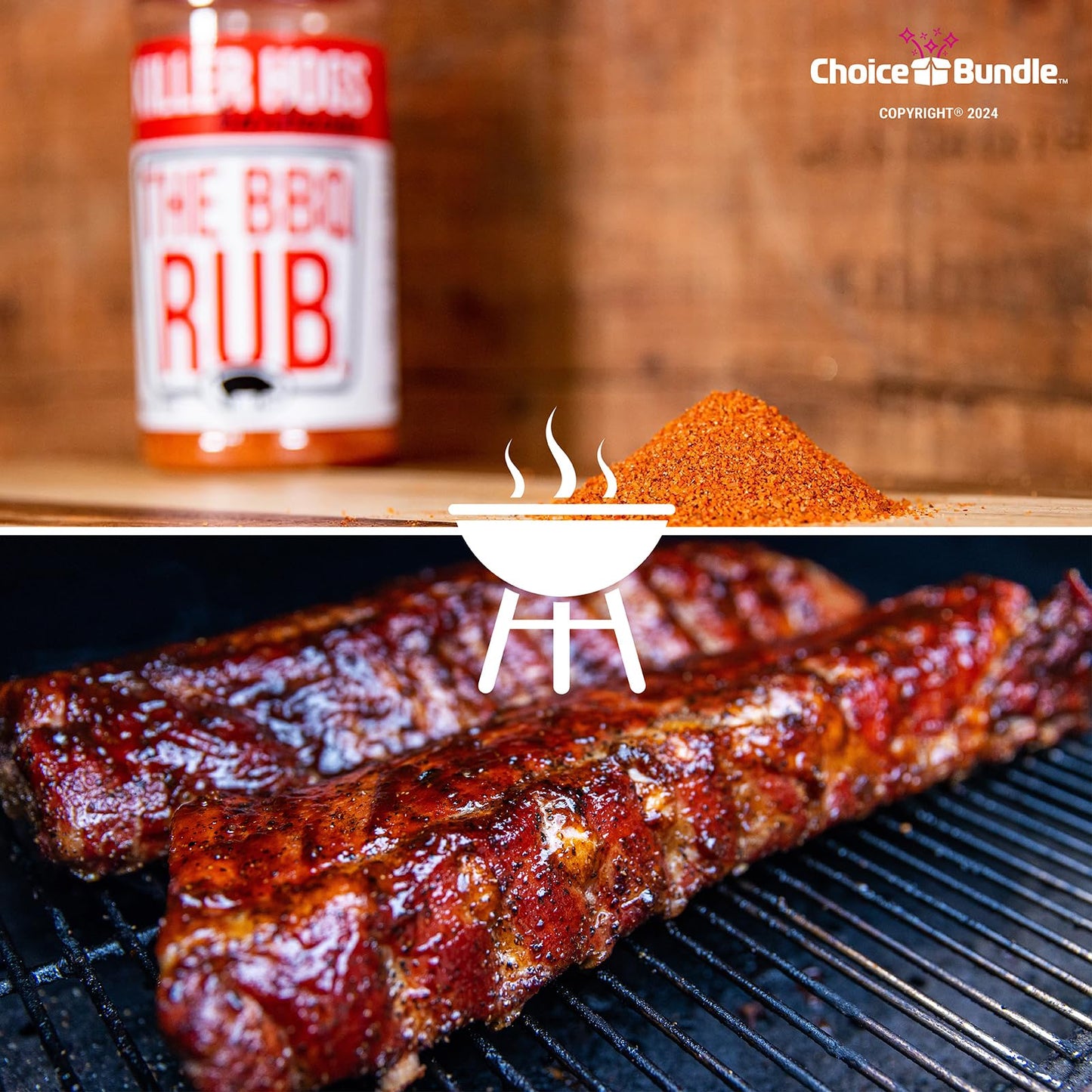 Killer Hogs AP All Purpose Seasoning & The BBQ Rub Premium Variety 4 Pk (50 oz) + Barbecue Masters & Bottle Opener (6 Items)!