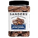Sanders Milk Chocolate Sea Salt Caramels (32 oz Tub) - Handcrafted Small Batch Slow Cooked Caramel, Sea Salt Chocolate with Rich Indulgent Flavor
