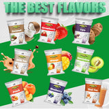 Fusion Select 2.2lb Lychee Tea Powder Flavored-3-in-1 Drink Powder with Cream & Sugar - Instant Pre-Mixed Beverage for Hot or Cold Blends or Yummy