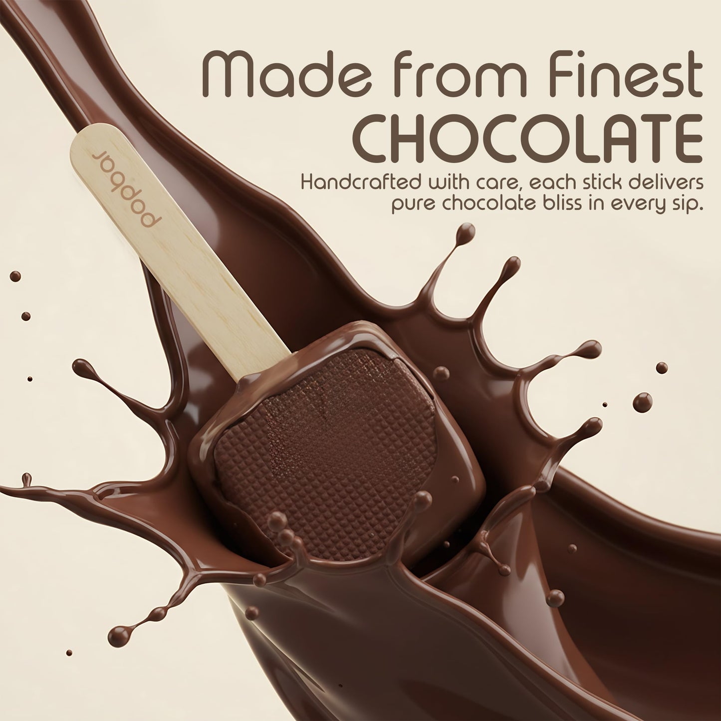 Popbar - Hot Chocolate Sticks - 6 Pack Variety Gift Pack Set Kit- 2 Dark, 2 Milk & 2 Vanilla White. Ideal for Holidays, Valentine's Day, Birthdays
