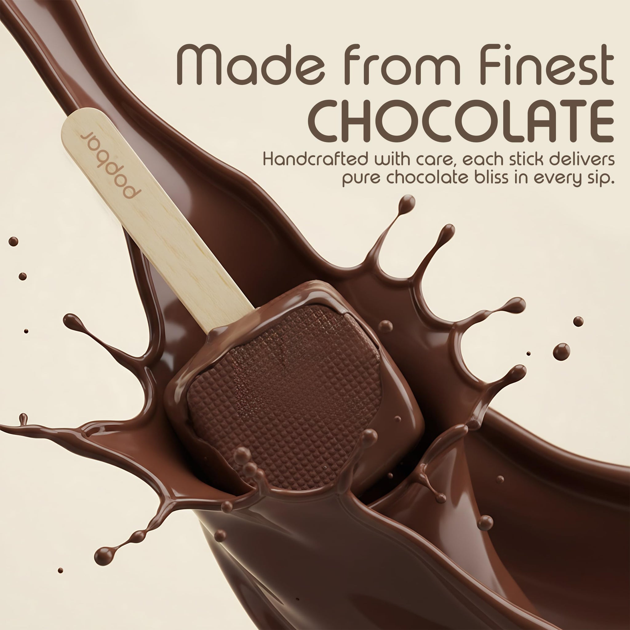 Popbar - Hot Chocolate Sticks - 6 Pack Variety Gift Pack Set Kit- 2 Dark, 2 Milk & 2 Vanilla White. Ideal for Holidays, Valentine's Day, Birthdays