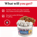 David’s Cookies Happy Birthday Cookies Bucket with Thin Crispy Cookies and Butter Pecan Meltaways Treats - Gourmet Cookies Gift Basket - Ideal