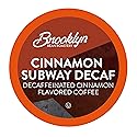 Brooklyn Beans Decaf Coffee Pods, Cinnamon Subway - Compatible with Keurig K Cup Brewers Including 2.0 Machines, 40 Count, Spicy and Sweet