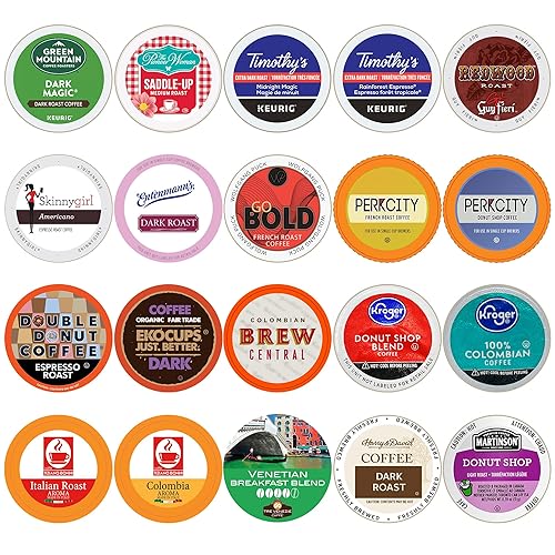 Crazy Cups Custom Variety Pack Coffee, Single Serve Cups for Keurig K Cup Brewers, Variety, 20 Count