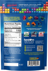 Fandom Snacks TETRIS™ Gummies, 4.4 oz - Officially Licensed TETRIS Candy, 7 Natural Flavors, Made with 20% Fruit Juice Concentrate, Tetrimino Shapes