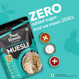 True Elements Muesli Sugar Free 1kg - Packed with 13.5g Plant Protein | Breakfast Cereal | No Added Sugar