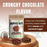 Brothers Nuts Coco Crunch Almonds - Organic, Sprouted Almonds - Healthy Keto Snack - Vegan, Gluten-Free, Kosher - No Preservatives - 6oz