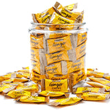 Ginger Candy Chews for Nausea Relief 1 lb - Natural Mango Flavored, 100% Real Ginger, Individually Wrapped, Bulk
