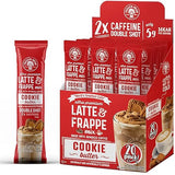The Frozen Bean Cookie Butter Frappe & Latte Instant Mix (20 Sticks), Made with Arabica Coffee, Double Shot Caffeine, Low Sugar & Premium Ingredients