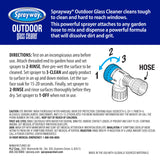 Sprayway Outdoor Glass Cleaner, 32oz | Streak-Free Shine, Foaming Action | Ideal for Windows, Patio Doors, and Outdoor Glass Surfaces