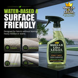 Smells Like Legal™ Matcha Odor Eliminator Spray - Powerful Commercial-Grade - Eliminates Smoke, Pet & Food Odors at source - Fabric-Safe, Non-Staining