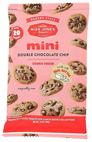 Miss Jones Baking Co Mini Double Chocolate Chip Cookies, 10 OZ