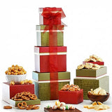 Broadway Basketeers Gourmet Food Gift Basket Tower Snack Gifts for Women, Men, Families, College - Birthday, Appreciation, Thank You, Congratulations