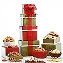 Broadway Basketeers Gourmet Food Gift Basket Tower Snack Gifts for Women, Men, Families, College - Birthday, Appreciation, Thank You, Congratulations