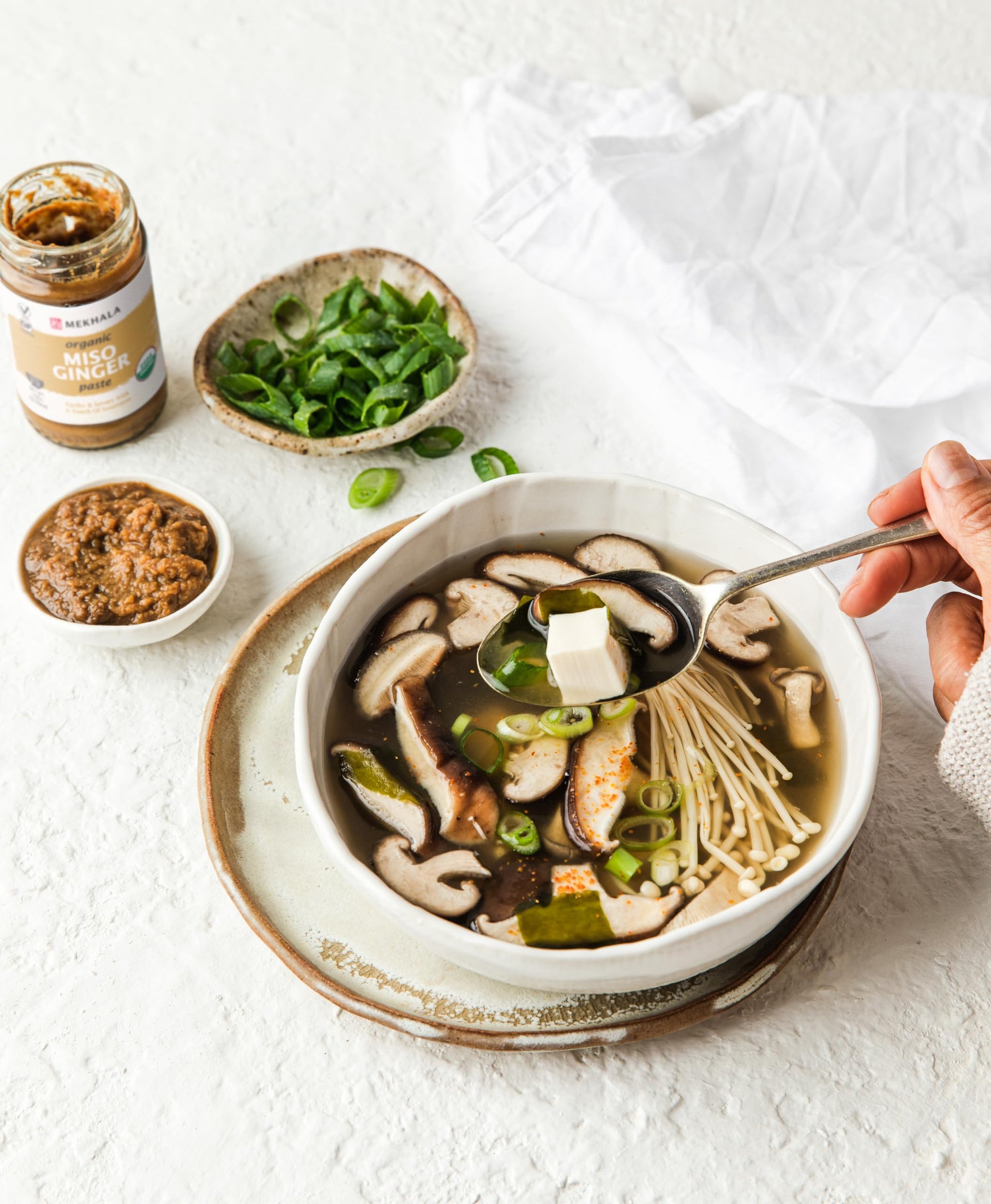 Mekhala Organic Miso Ginger Cooking Paste. VEGAN. GLUTEN-FREE. Sauce for Marinade, Stir Fry, Vegetables (3.53oz) (Pack of 1)