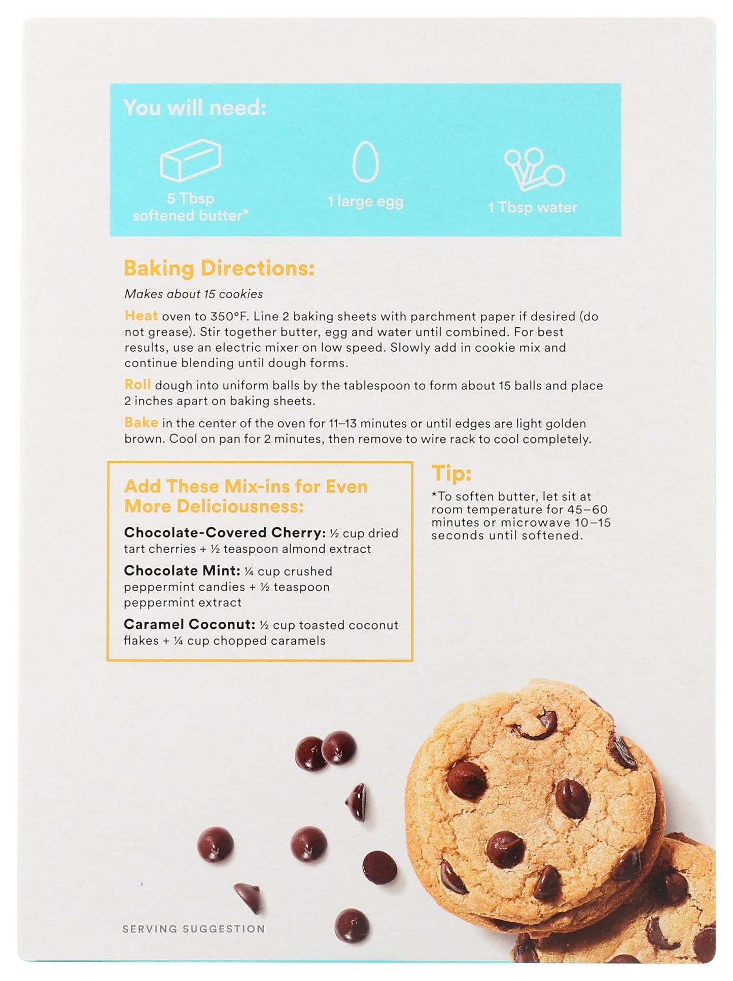 365 by Whole Foods Market, Chocolate Chip Cookie Mix, 15 Ounce