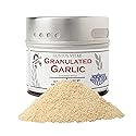 Granulated Garlic | All Natural, Non GMO | Made in USA | Sustainably Sourced, Not Irradiated | Hand Packed in Small Batches | Unique Magnetic Tin |