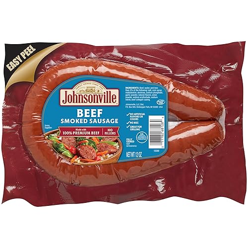Johnsonville Beef Smoked Rope Sausage, 12 oz