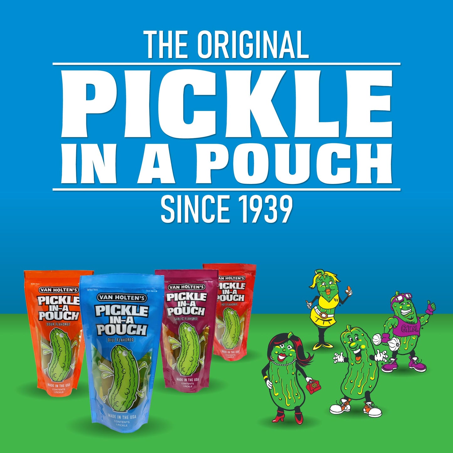 Van Holten's Pickles - Jumbo Sour Pickle-In-A-Pouch - 12 Pack