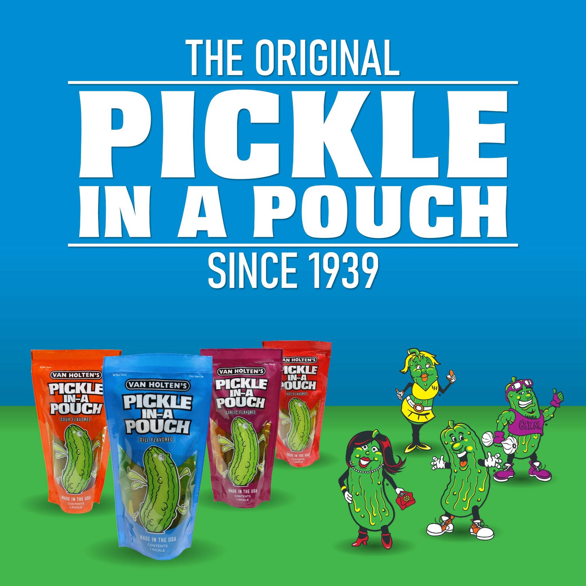 Van Holten's Pickles - Jumbo Sour Pickle-In-A-Pouch - 12 Pack