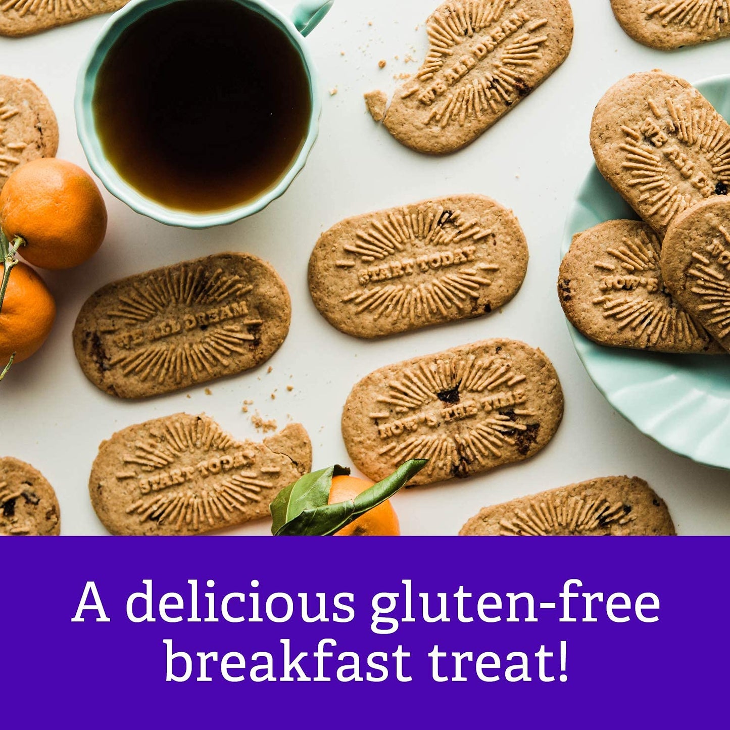 Goodie Girl, Blueberry Breakfast Biscuits - Gluten Free, Peanut Free, Vegan, Kosher - Includes 4 Boxes, 16 Packs Total