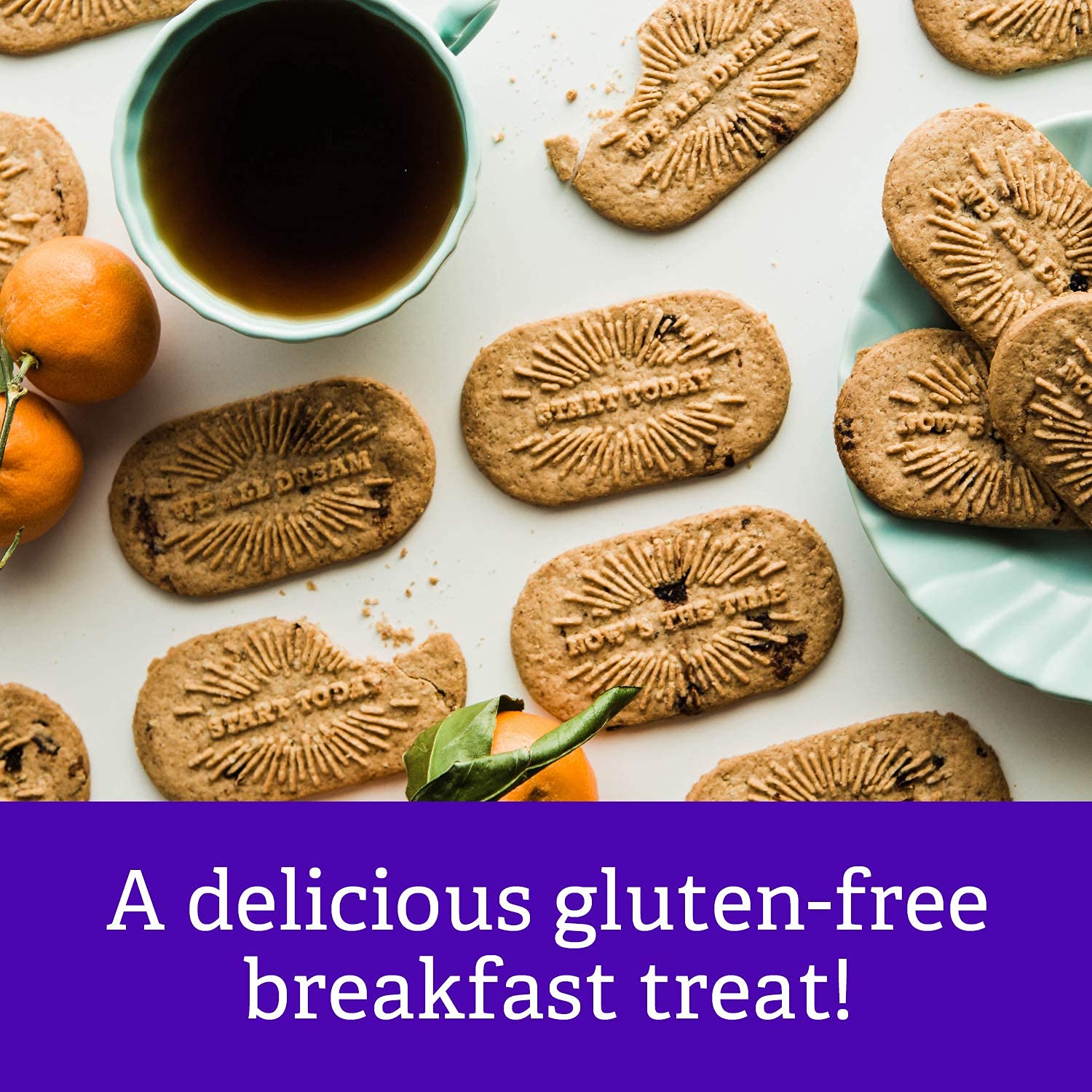 Goodie Girl, Blueberry Breakfast Biscuits - Gluten Free, Peanut Free, Vegan, Kosher - Includes 4 Boxes, 16 Packs Total