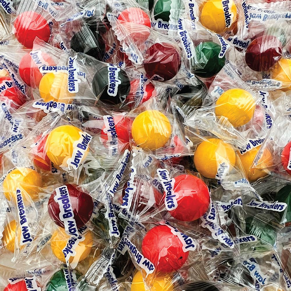 Jaw Breakers Hard Candy - 3 Pound Bulk Pack (About 230 Count) - Individually Wrapped