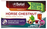 Premium Castanos de Indias (Horse Chestnut) Tea Reinforced with Dandelion by Betel Natural - Promotes Healthy Circulation - 24 Tea Bags