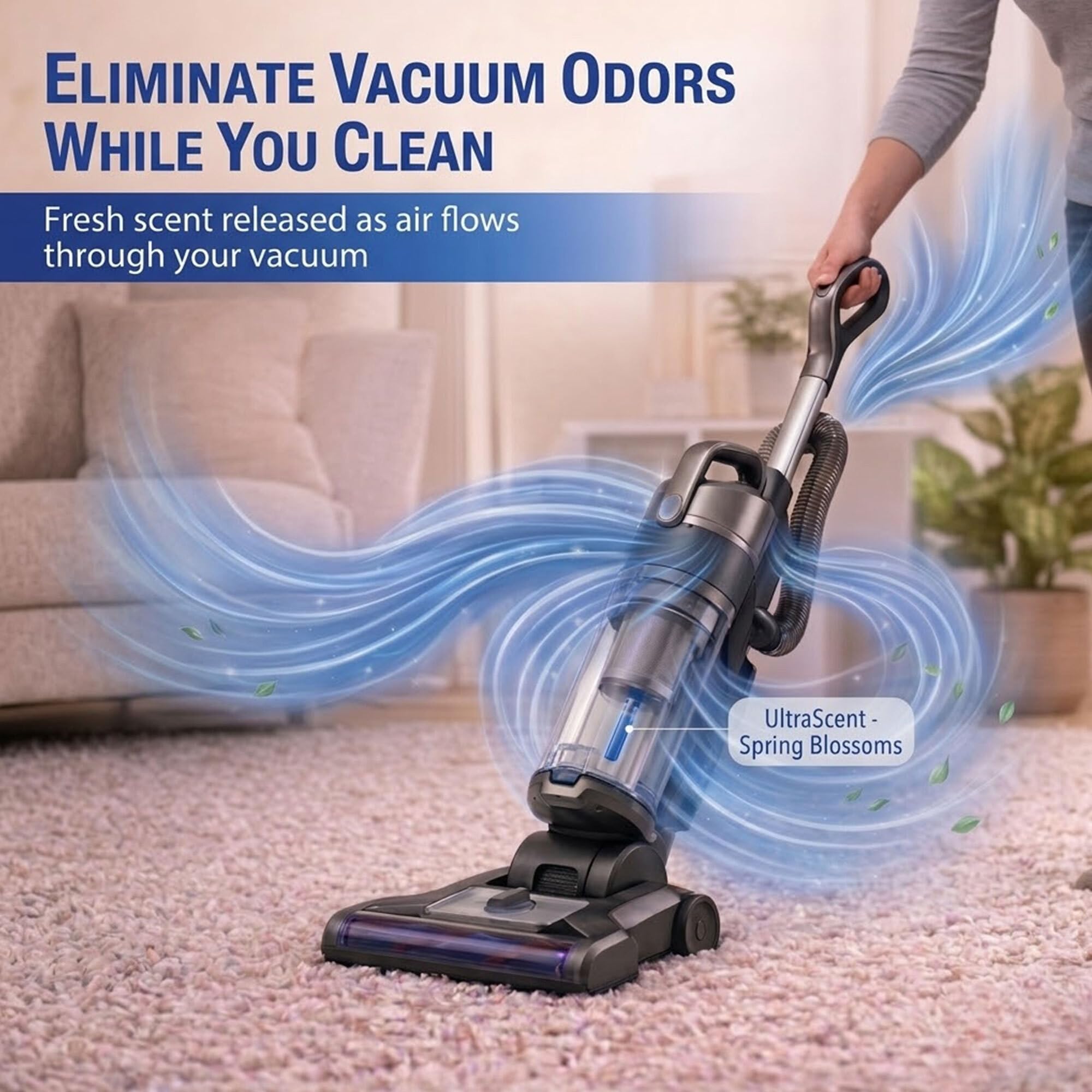 UltraScent Vacuum Stix, Vacuum Deodorizer & Air Freshener Sticks for All Vacuums, Long-Lasting Vacuum Cleaner Deodorizer, Non-Toxic, Made in USA