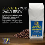 Dancing Moon Jamaica Blue Mountain® Premiere Blend, Medium Roast, WHOLE BEAN Coffee