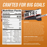 MET-Rx Big 100 Colossal Protein Bars, Great as Healthy Meal Replacement, Snack, and Help Support Energy, Peanut Butter Pretzel, With Vitamin A