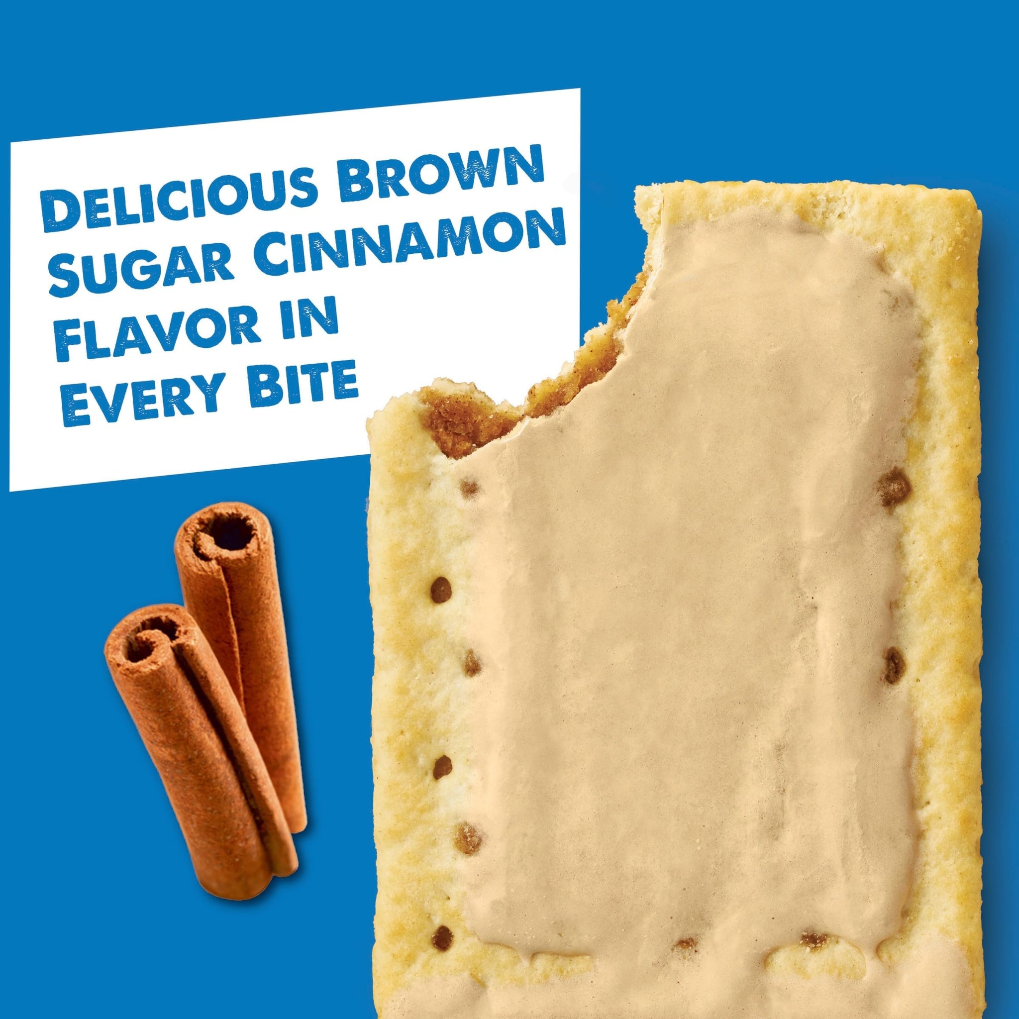 Pop-Tarts Toaster Pastries, Breakfast Foods, Kids Snacks, Frosted Brown Sugar Cinnamon (8 Pop-Tarts)
