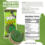 Ceres Gourmet Sour Gummy Bulk Candy Belts 24 Pack (1.76oz Each) Individual Packets, Watermelon Flavored Sugar Coated Ribbon Candy Strips, Soft Chewy