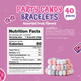 Candy Bracelets - 40 Count - Bulk Candy Individually Wrapped - Candy for Goodie Bags, Party Favors, Classroom Rewards, Birthday Celebrations & Fun