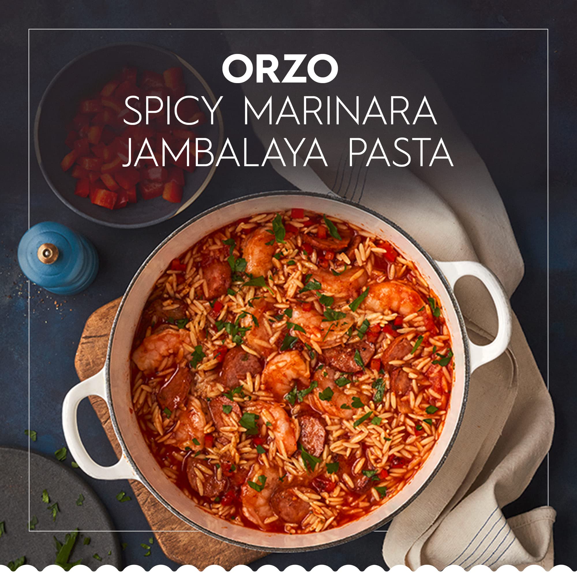Barilla Orzo Pasta, 16 oz. Box (Pack of 16) - Non-GMO, Made with Durum Wheat Semolina - Kosher Certified