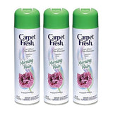 Carpet Fresh No Vacuum Freshener and Deodorizer Spray, Morning Rain (3 Pack)