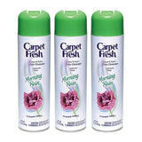 Carpet Fresh No Vacuum Freshener and Deodorizer Spray, Morning Rain (3 Pack)