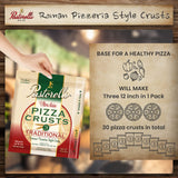 Pastorelli® Traditional Ultra Thin Pizza Crust, Crispy, Pre-made Pizza Base, Low Sodium, 12-inch, 3 Crusts, Pack of 10