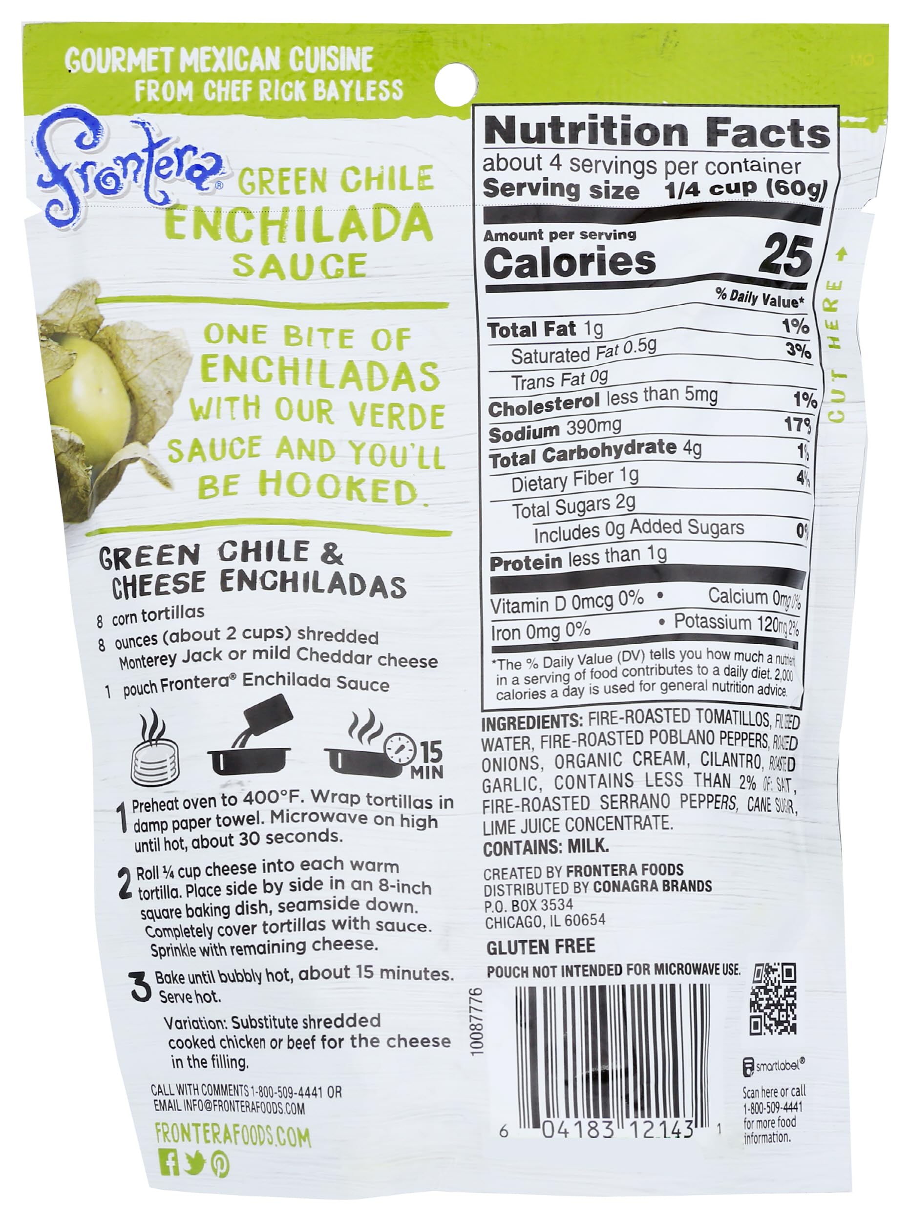 Frontera Green Chili Enchilada Sauce, 8 oz