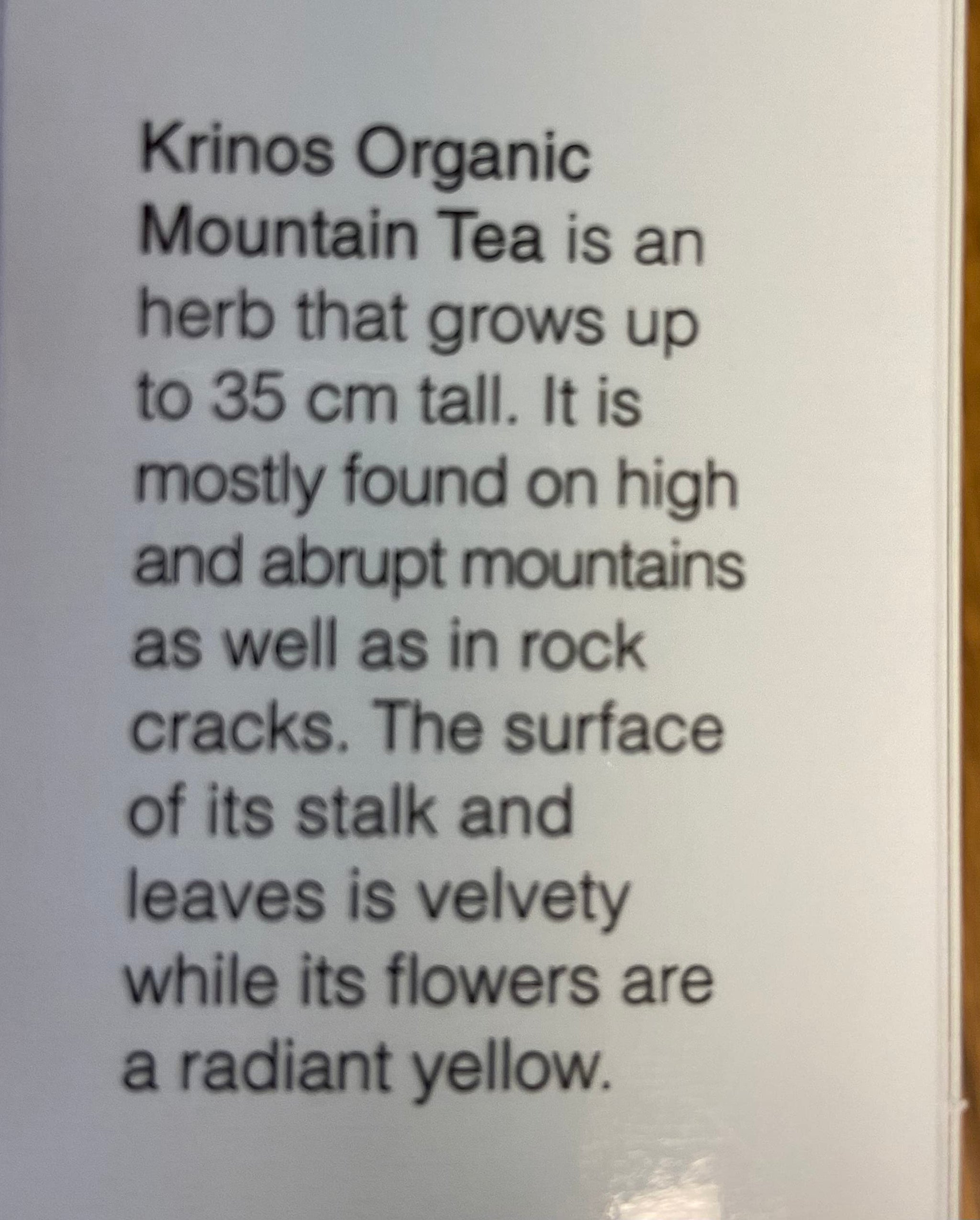 Krino's Organic Mountain Tea 56 g