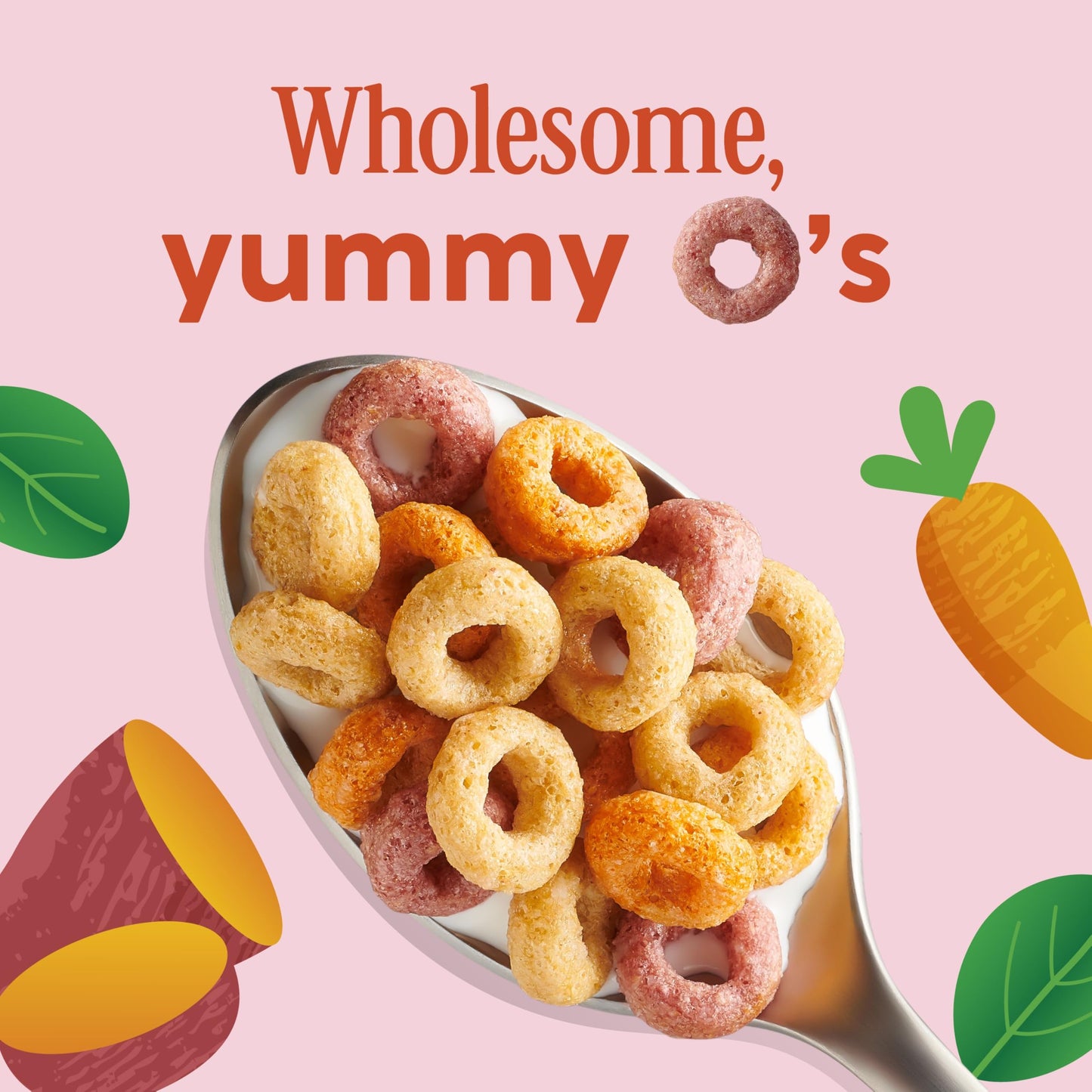 Cheerios Veggie Blends, Apple Strawberry Cereal, 300g/10.5 oz