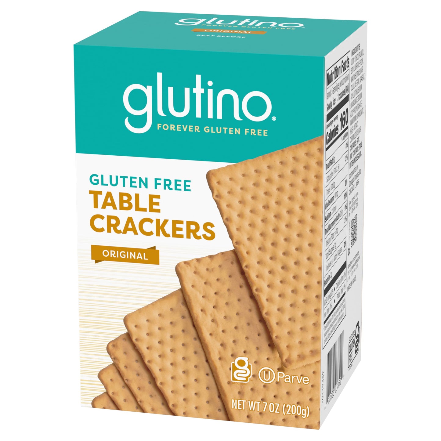 Glutino Gluten Free Table Crackers, Premium Squares, Original, 7 oz