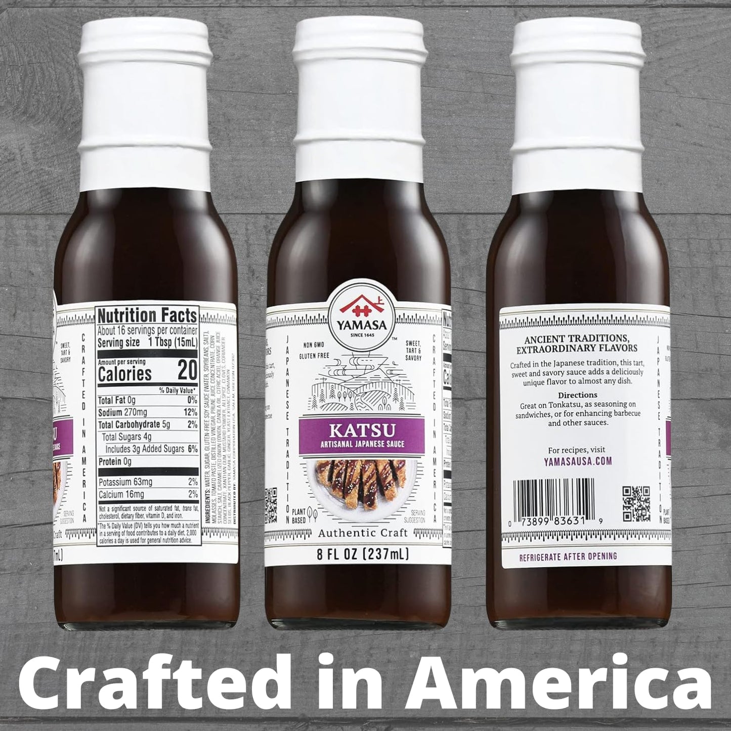 Yamasa, Artisanal Katsu Sauce, Non-GMO, 8fl oz