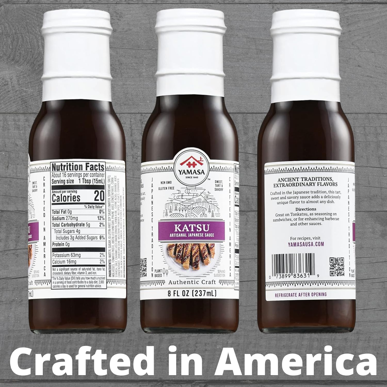 Yamasa, Artisanal Katsu Sauce, Non-GMO, 8fl oz